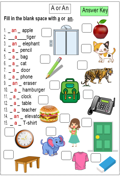 Grammar Worksheet for Kids - Tài liệu, giáo án điện tử